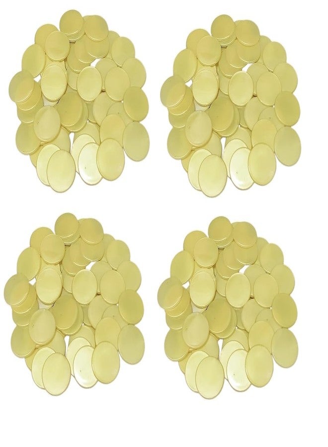 موريل عملة معدنية دائرية عادية من موريل، مصنوعة من البلاستيك، مناسبة للمتاجر، والألعاب، والمحلات التجارية، والكازينوهات، والمدارس، وغيرها. (400 عملة، لون ذهبي) 31 مم، عبوة من 400 قطعة - Image 1